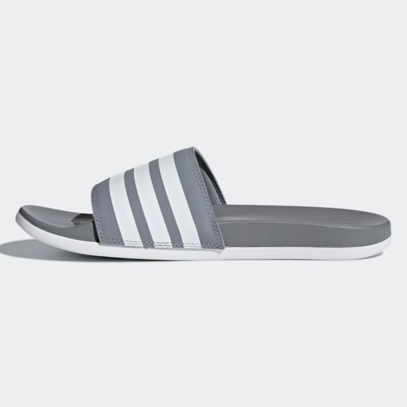 adidas men's adilette cloudfoam  slide sandal